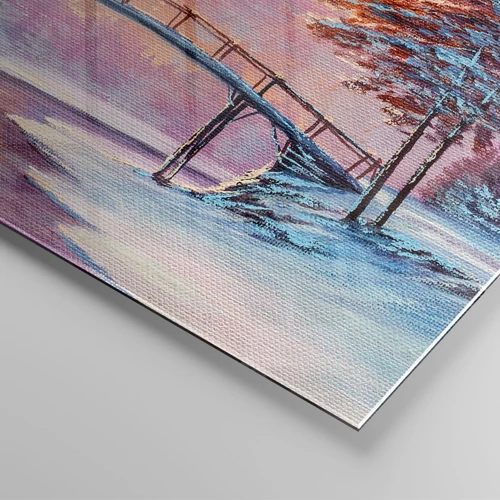 Glass picture - Four Seasons - Winter - 90x30 cm