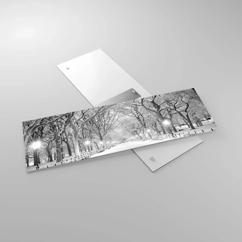 Glass picture - Four Seasons: Winter - 90x30 cm
