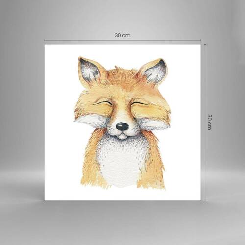 Glass picture - Fox Moods - 30x30 cm
