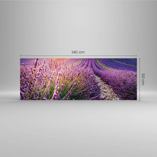 Glass picture - Fragrant Field - 140x50 cm