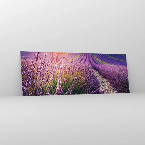 Glass picture - Fragrant Field - 140x50 cm