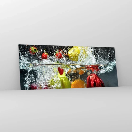 Glass picture - Fruity Refreshment - 100x40 cm