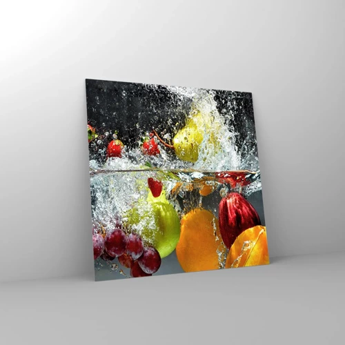 Glass picture - Fruity Refreshment - 30x30 cm