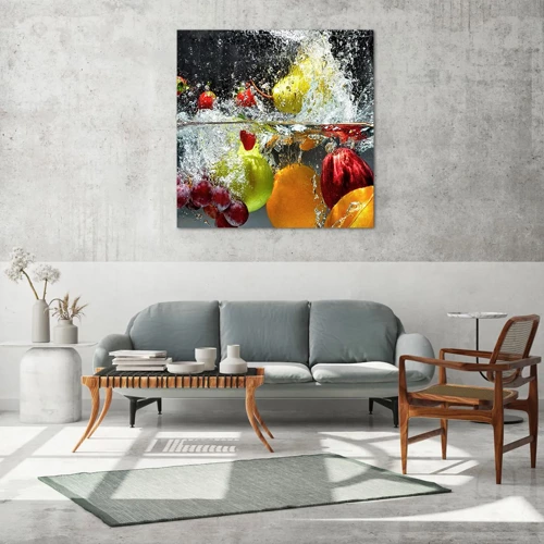 Glass picture - Fruity Refreshment - 60x60 cm