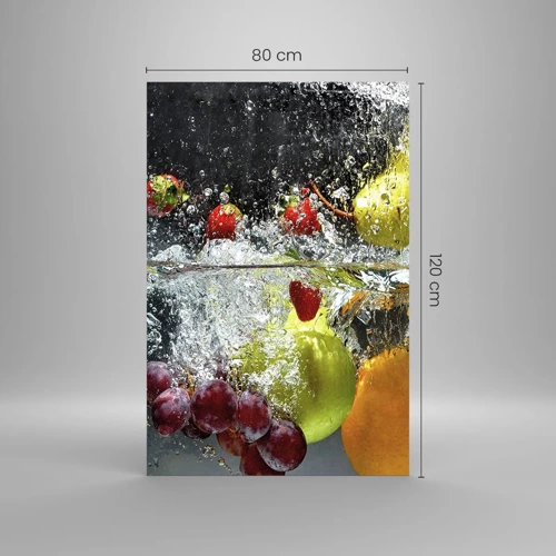 Glass picture - Fruity Refreshment - 80x120 cm