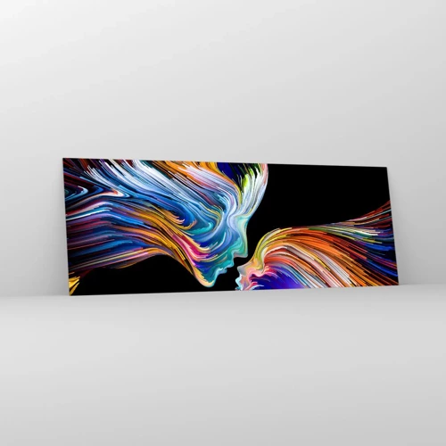 Glass picture - Fusion of Energy and Light - 140x50 cm