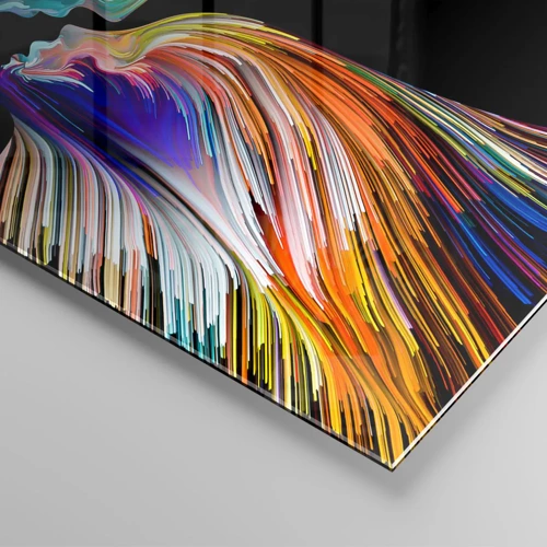 Glass picture - Fusion of Energy and Light - 140x50 cm