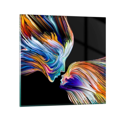 Glass picture - Fusion of Energy and Light - 30x30 cm