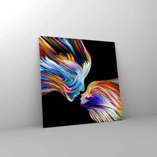 Glass picture - Fusion of Energy and Light - 30x30 cm