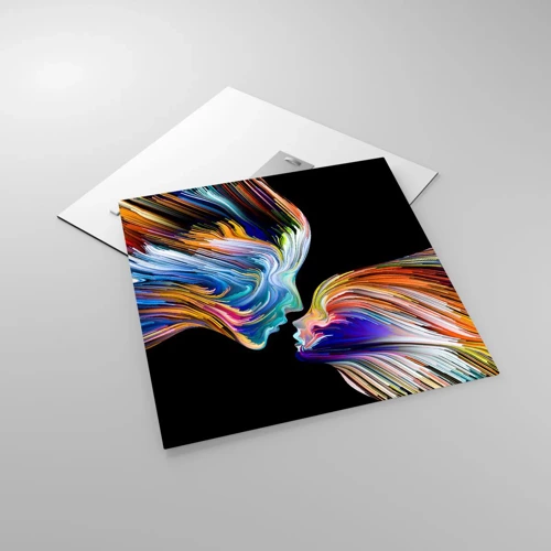 Glass picture - Fusion of Energy and Light - 50x50 cm