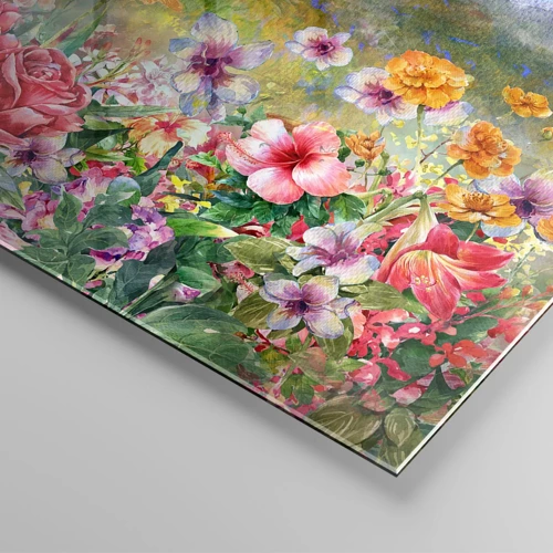 Glass picture - Garden which Went Crazy - 140x50 cm