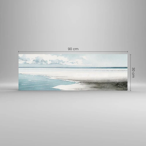 Glass picture - Gentle Tide - 90x30 cm