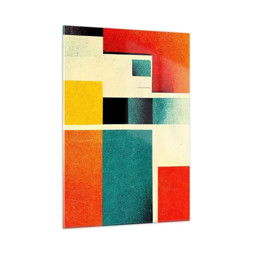 Glass picture - Geometric Abstract - Good Energy - 50x70 cm