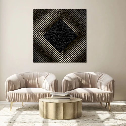 Glass picture - Geometry Glamour Style - 30x30 cm