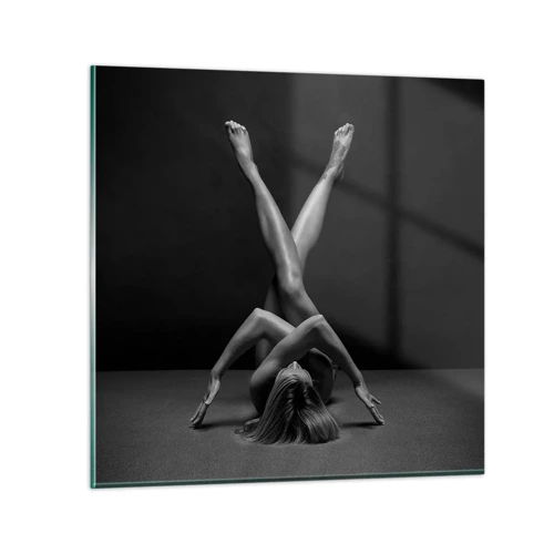 Glass picture - Geometry of Nakedness - 50x50 cm