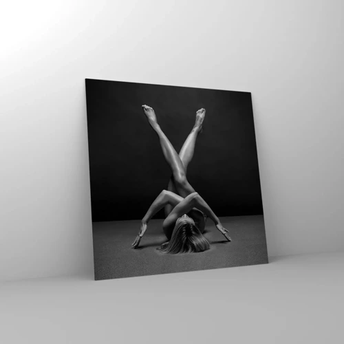 Glass picture - Geometry of Nakedness - 60x60 cm