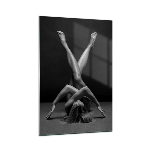 Glass picture - Geometry of Nakedness - 80x120 cm