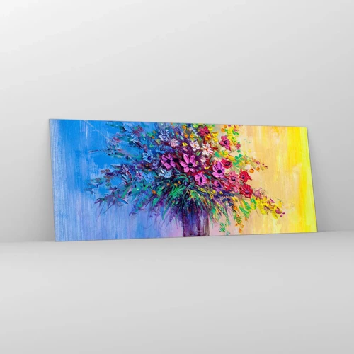 Glass picture - Gift from Summer Meadow - 100x40 cm