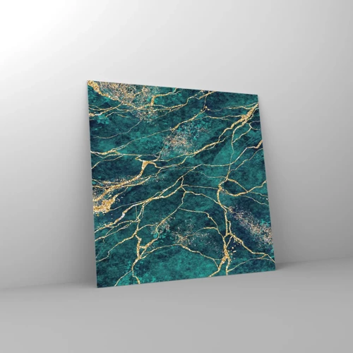 Glass picture - Gold Vein - 50x50 cm