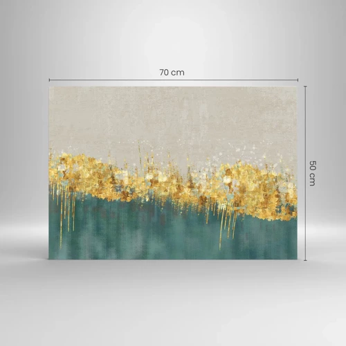 Glass picture - Golden Border - 70x50 cm