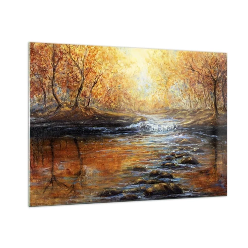 Glass picture - Golden Brook - 100x70 cm