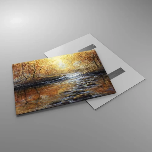 Glass picture - Golden Brook - 100x70 cm