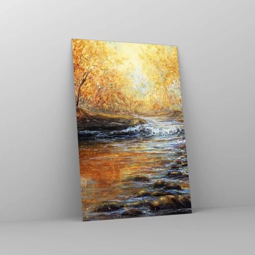 Glass picture - Golden Brook - 80x120 cm