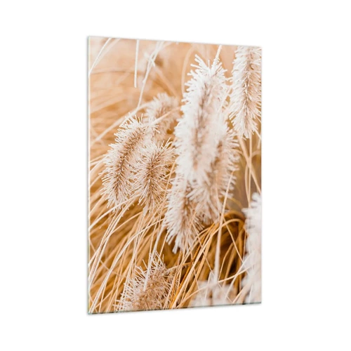 Glass picture - Golden Rustling of Grass - 50x70 cm