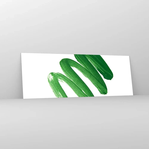 Glass picture - Green Joke - 140x50 cm