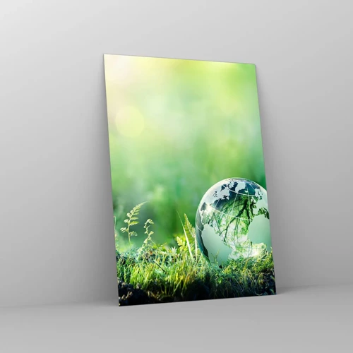 Glass picture - Green Planet - 70x100 cm