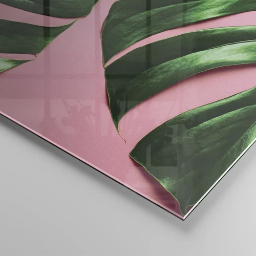 Glass picture - Green Rendezvous - 100x40 cm