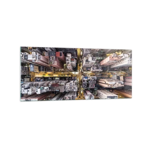 Glass picture - Greetings from Hong Kong - 120x50 cm