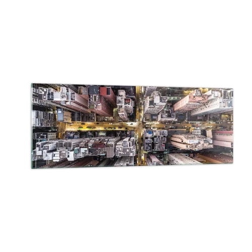 Glass picture - Greetings from Hong Kong - 140x50 cm