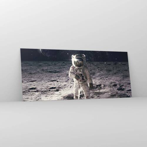 Glass picture - Greetings from the Moon - 120x50 cm