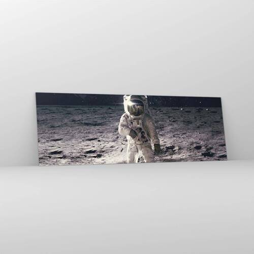 Glass picture - Greetings from the Moon - 90x30 cm