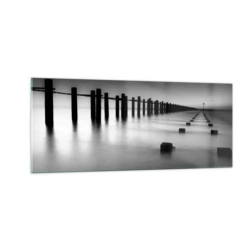 Glass picture - Grey Distance in a Fog - 100x40 cm