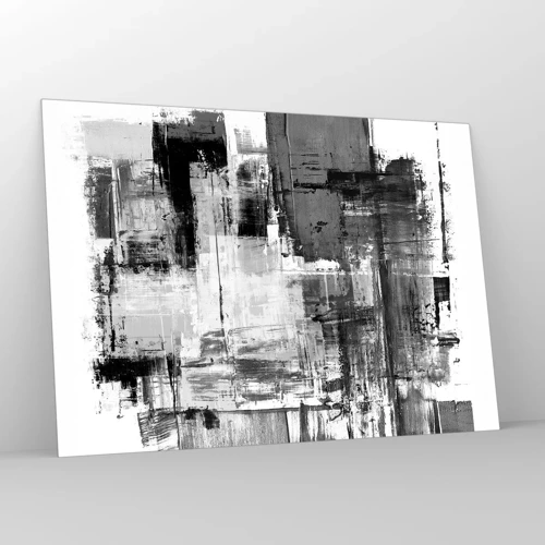Glass picture - Grey is Beautiful - 100x70 cm