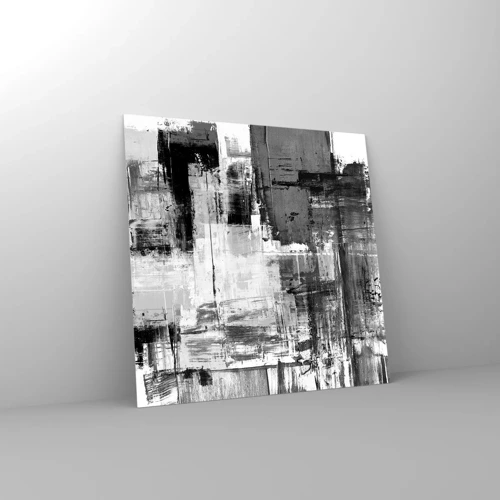 Glass picture - Grey is Beautiful - 40x40 cm