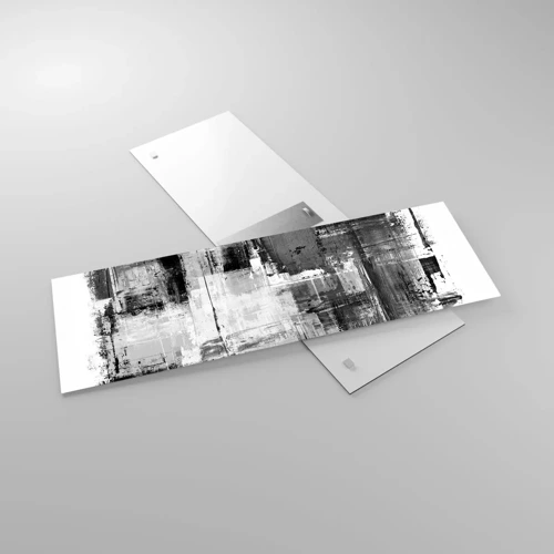 Glass picture - Grey is Beautiful - 90x30 cm