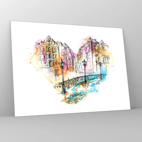 Glass picture - Heart of a City - 70x50 cm