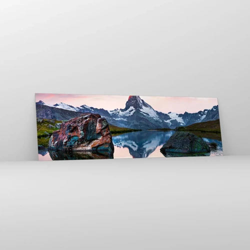 Glass picture - Heart of the Mountains Is Hot - 160x50 cm