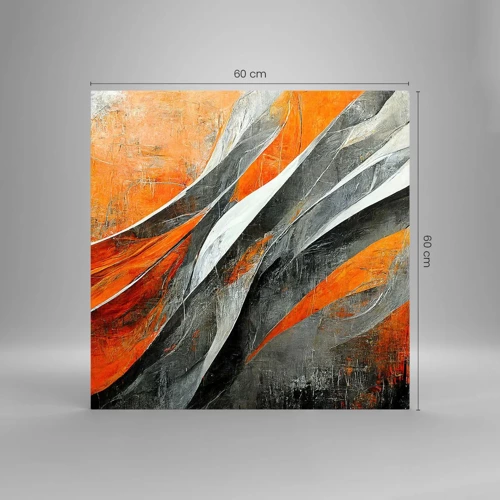 Glass picture - Heat and Coolness - 60x60 cm