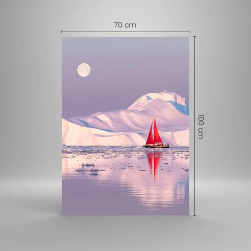 Glass picture - Heat of the Sail, Cold of the Ice - 70x100 cm