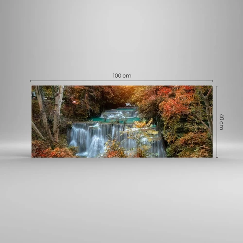 Glass picture - Hidden Forest Treasure - 100x40 cm