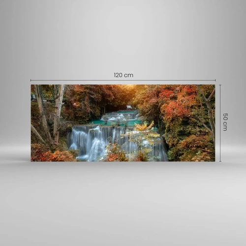 Glass picture - Hidden Forest Treasure - 120x50 cm
