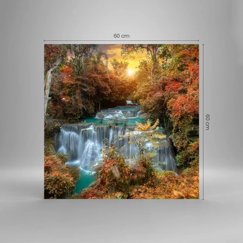 Glass picture - Hidden Forest Treasure - 60x60 cm