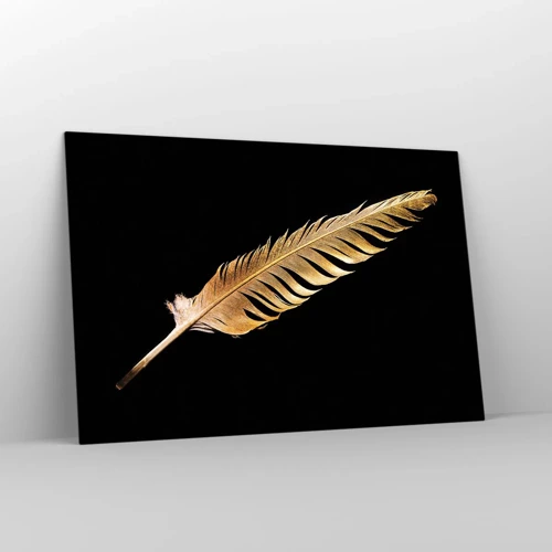Glass picture - High-Class Feather - 120x80 cm