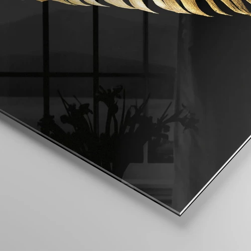 Glass picture - High-Class Feather - 160x50 cm