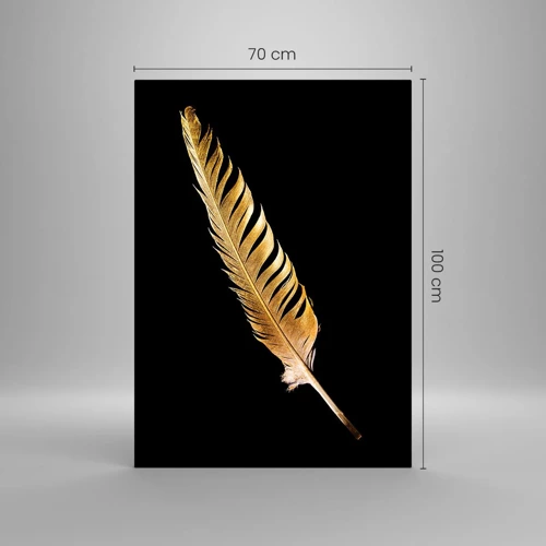 Glass picture - High-Class Feather - 70x100 cm