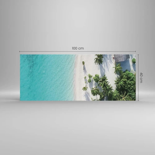 Glass picture - Holidays in Paradise - 100x40 cm